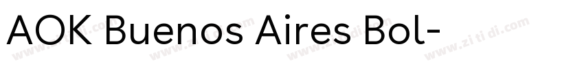 AOK Buenos Aires Bol字体转换